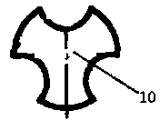 Small-flow temperature-reducing water regulating valve