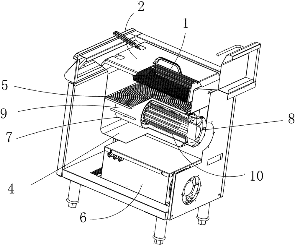 Frying furnace and control method thereof