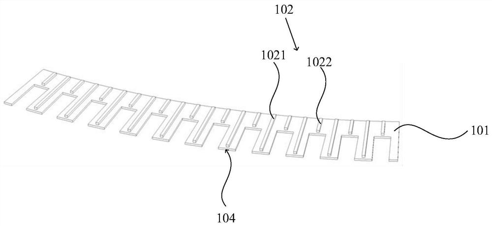 Supporting device, stator including same, and method for assembling stator core