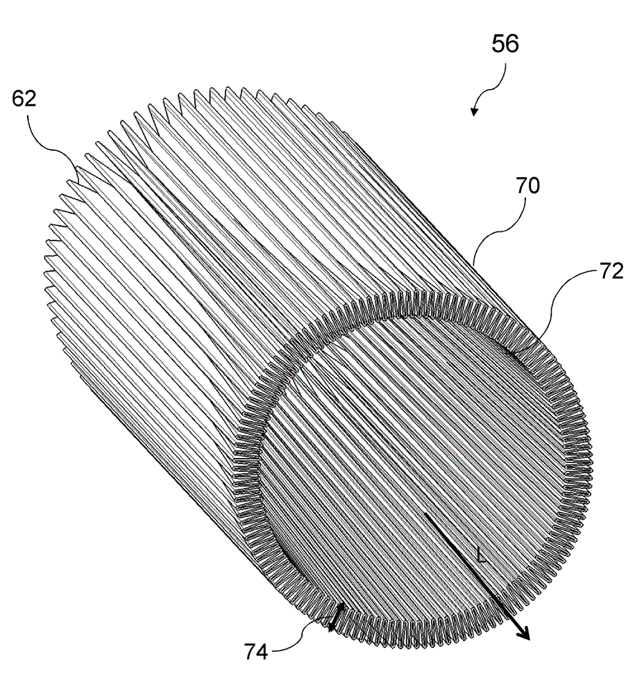 Filter element and filter system with a filter element