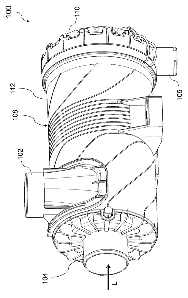 Filter element and filter system with a filter element