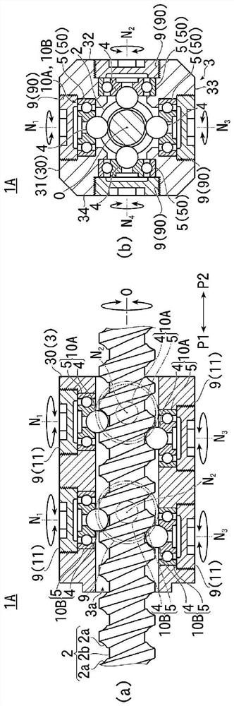 Ball screw mechanism and linear motion device