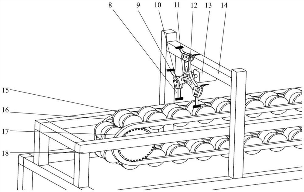 A rotary lever type fruit unloading mechanism, fruit sorting device and control method