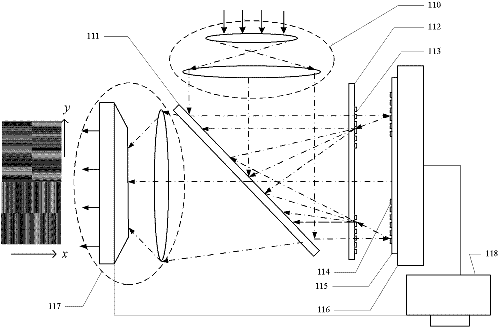 Reflection-type lithography aligning device based on moire fringe