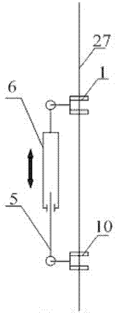 Clamping type integral shrinking and overturning climbing robot