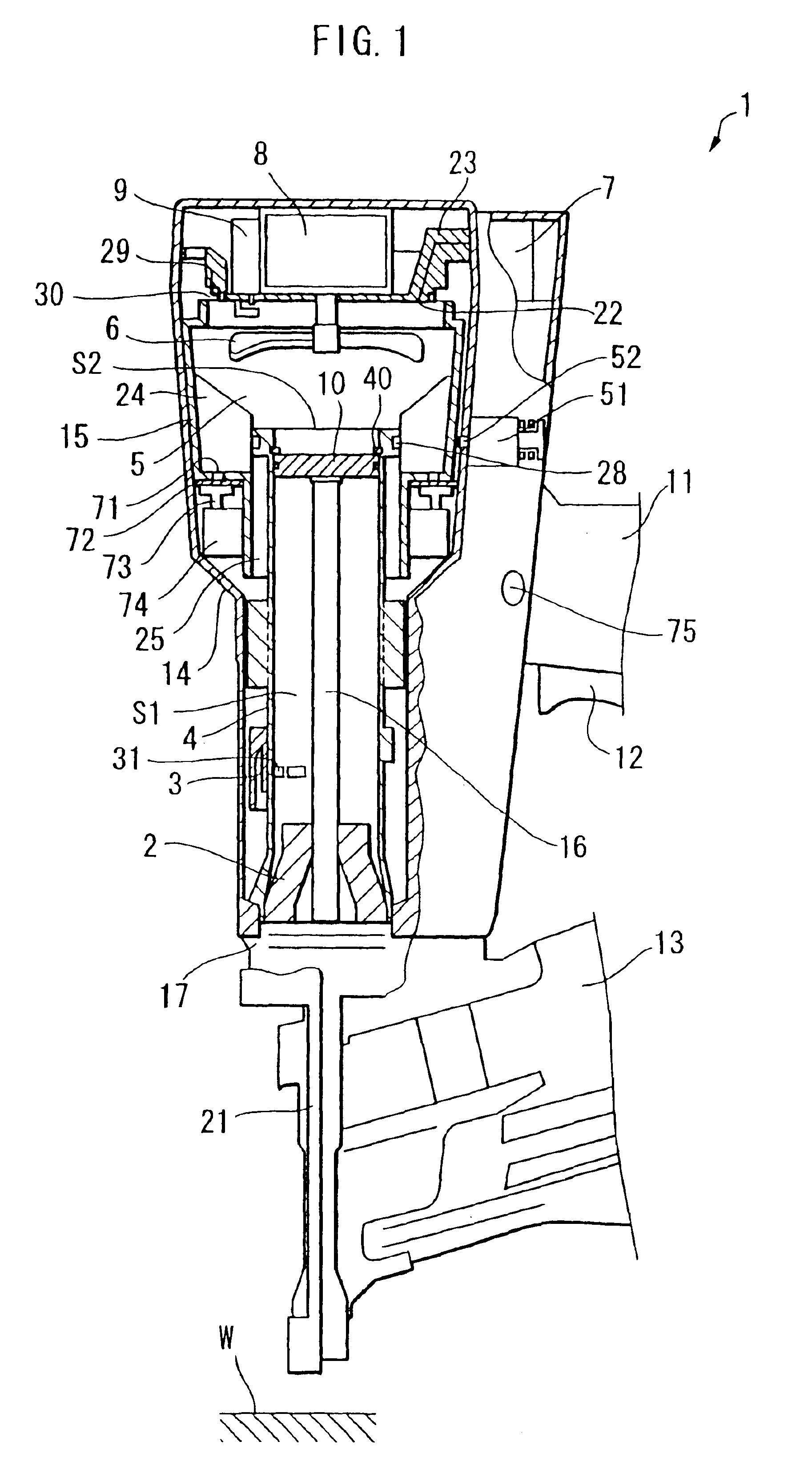 Combustion-powered nail gun