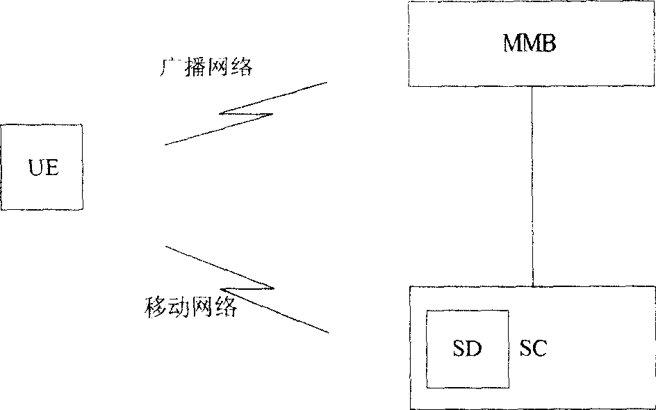 An access method for integrating mobile multi-media broadcast channel in the network