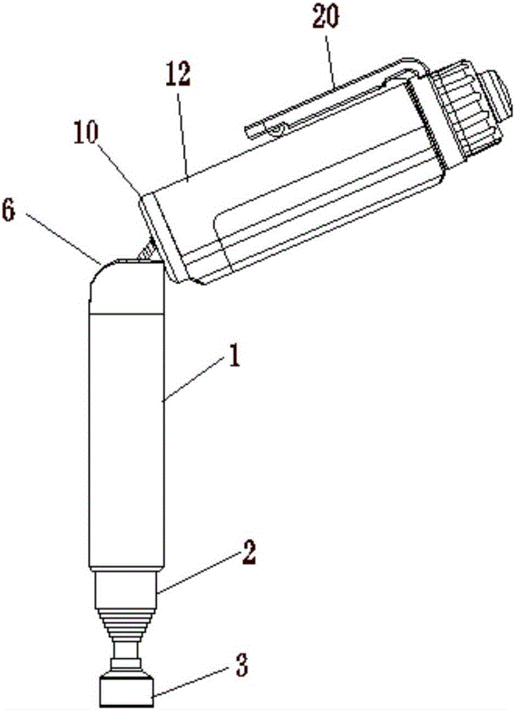 Rotary pen lamp with pickup device