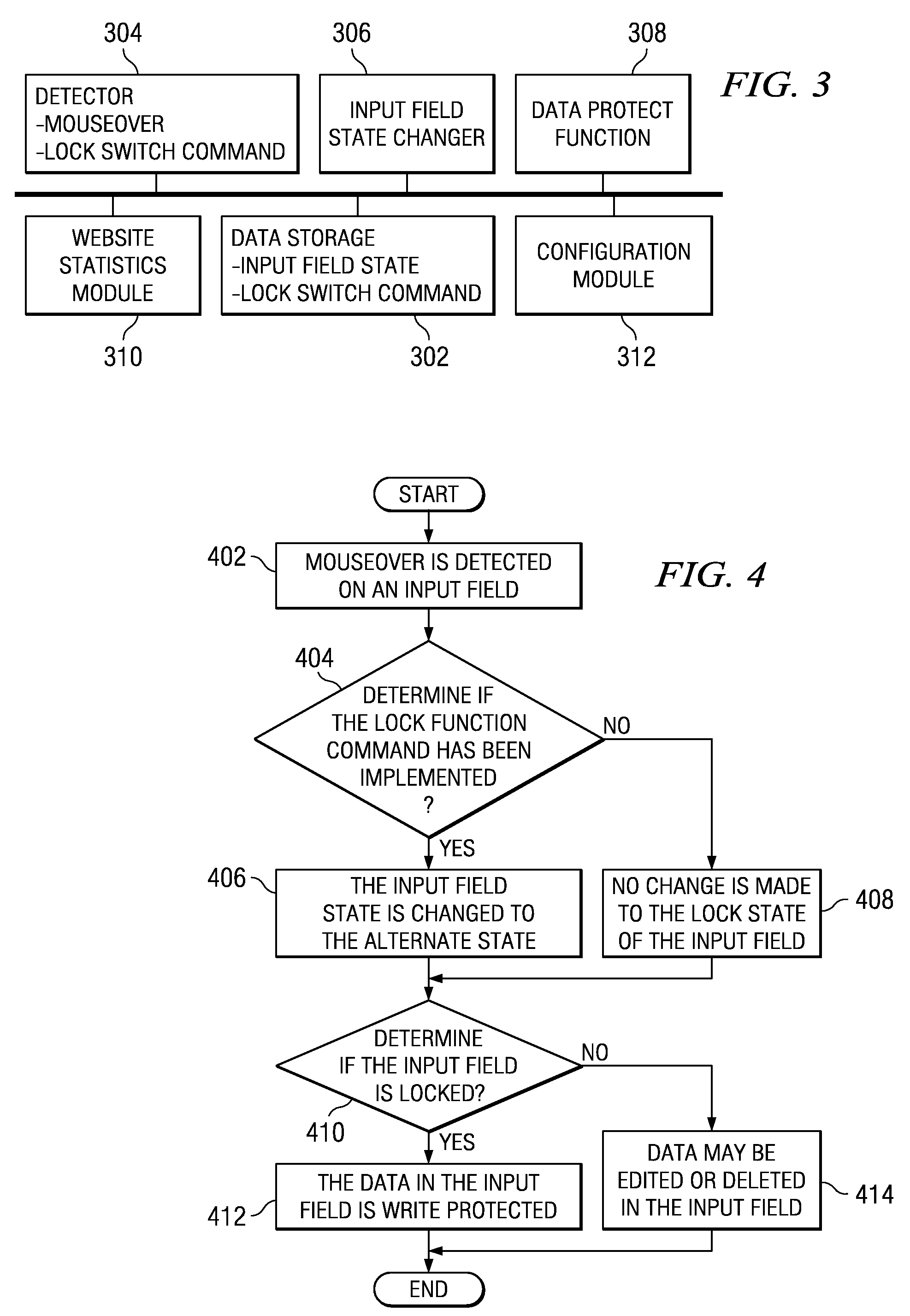 Dynamic input field protection