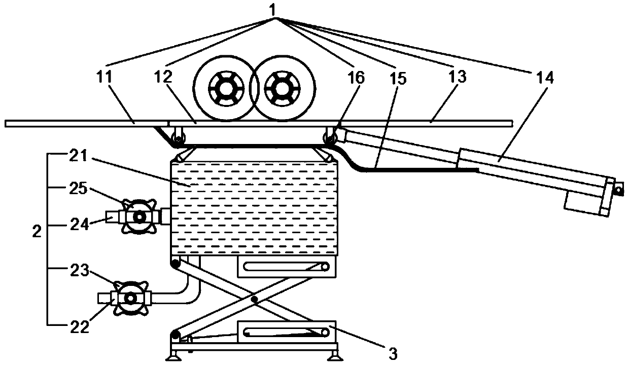 Roller brush self-cleaning device of sweeper