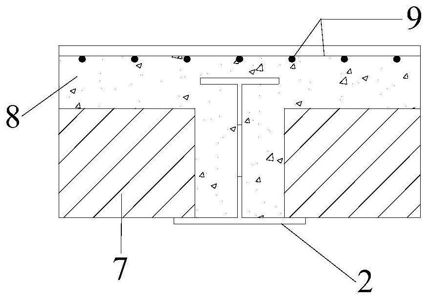 Canine bone-honeycomb type combined flat beam connecting joint