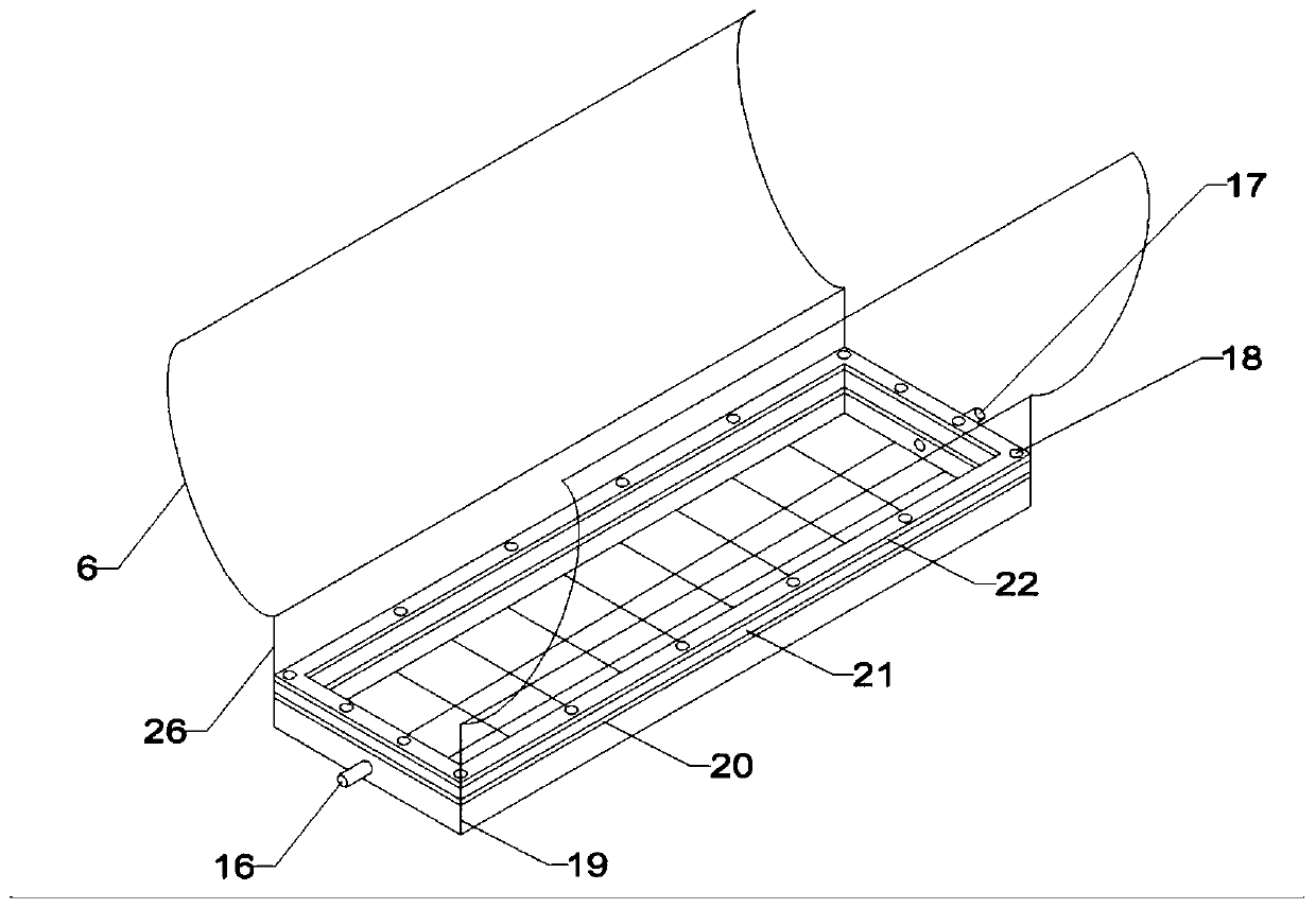 Concentrating fixed-film solar photocatalytic hydrogen production device