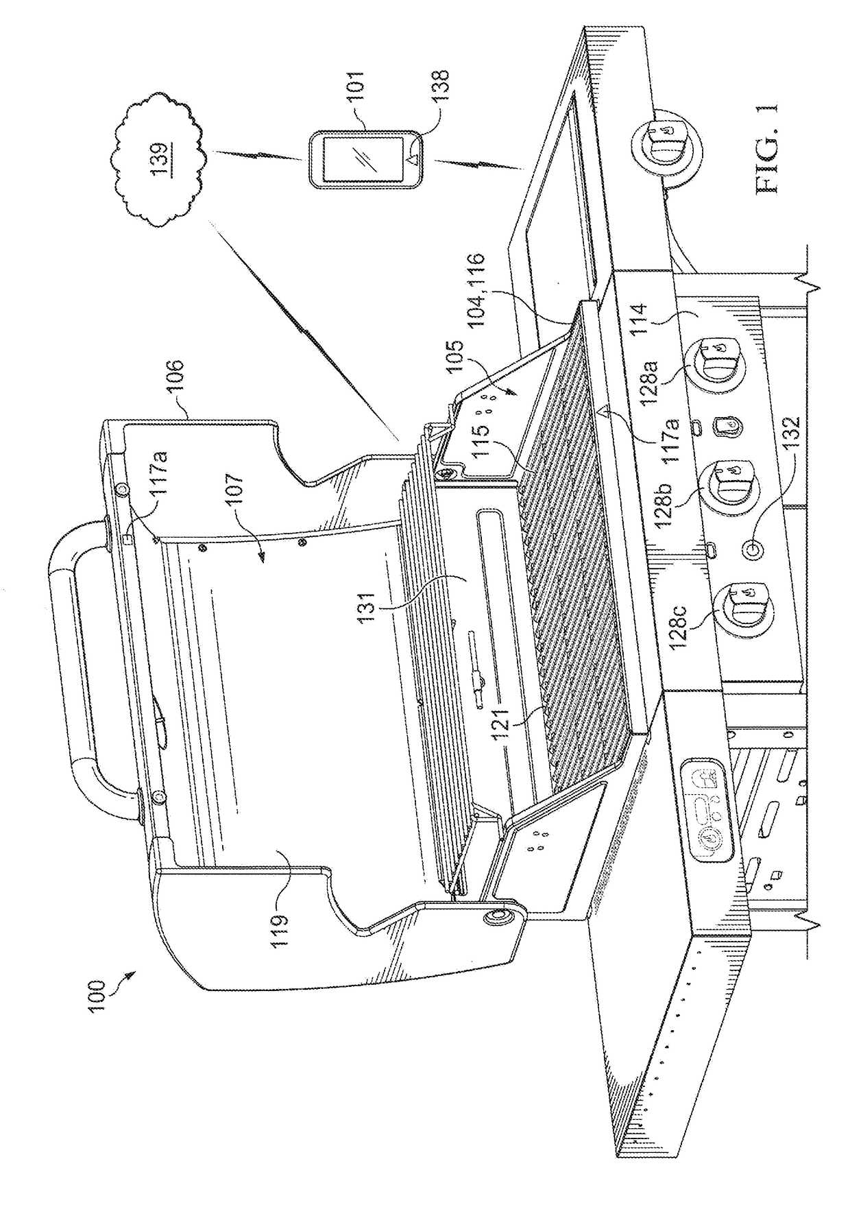 Geo-fence enabled system, apparatus, and method for outdoor cooking and smoking