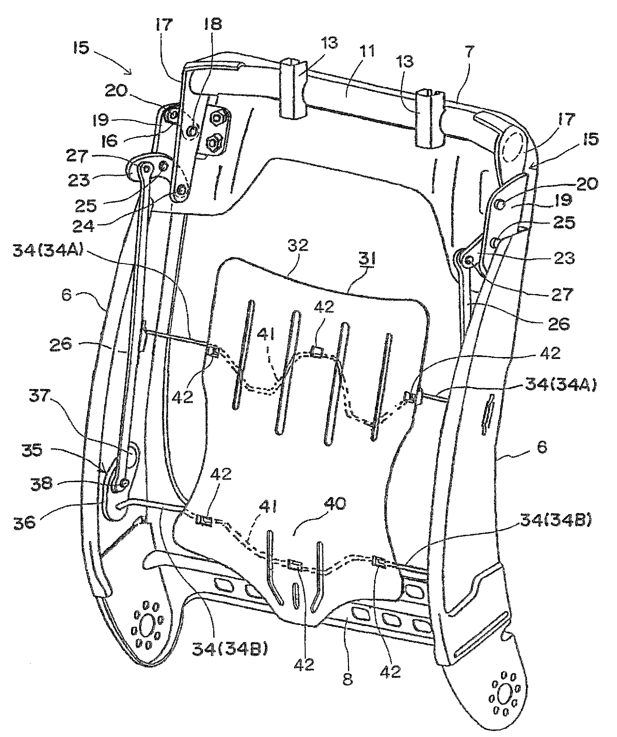 Active headrest mechanism for vehicle seat