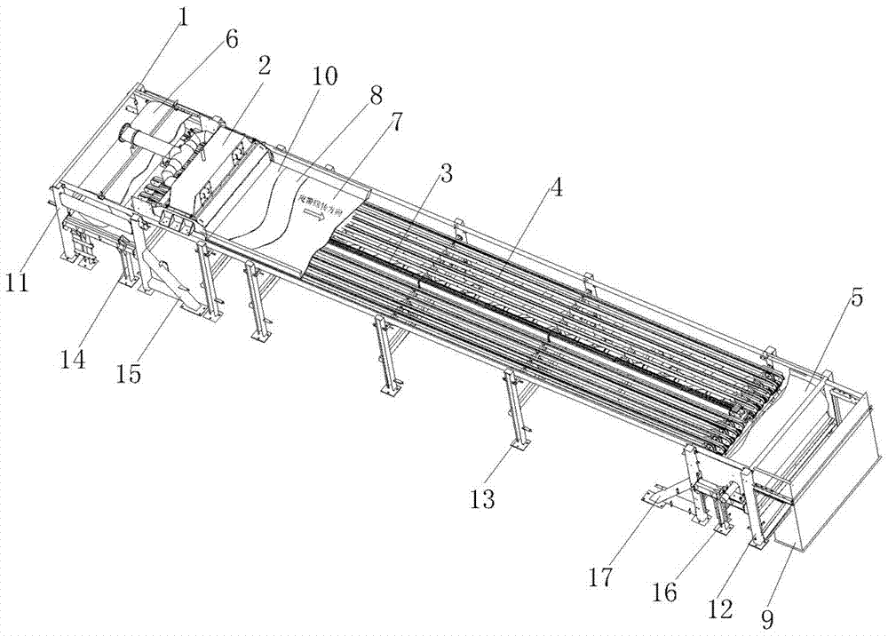 Horizontal vacuum belt type filter and filtering method thereof