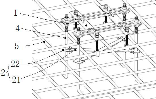 Pre-burying construction method for raft foundation anchor bolts of high-rise steel structure deep foundation pit