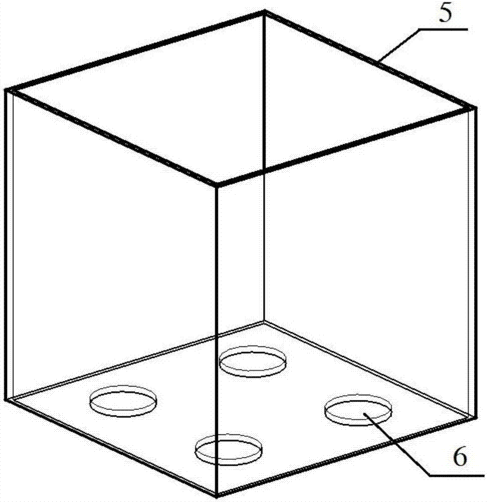 A flue gas pollutant spraying-absorbing column inner member capable of adjusting a local fluidized wind speed