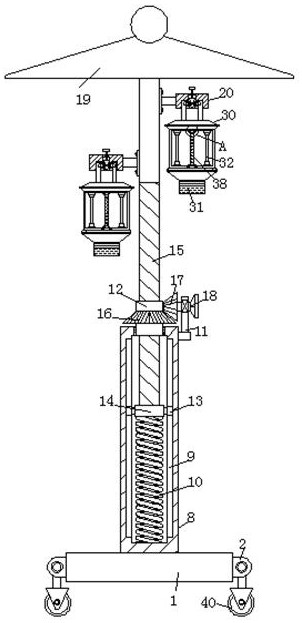 An agricultural pest trapping device