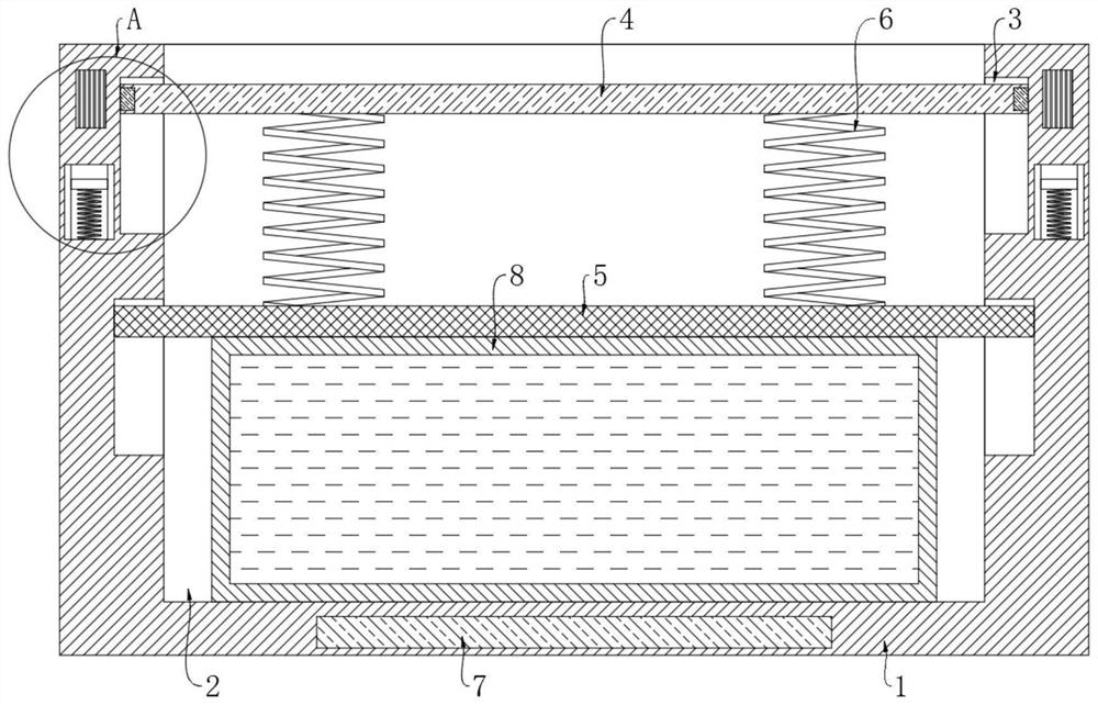 Composite-state type motor damping table base