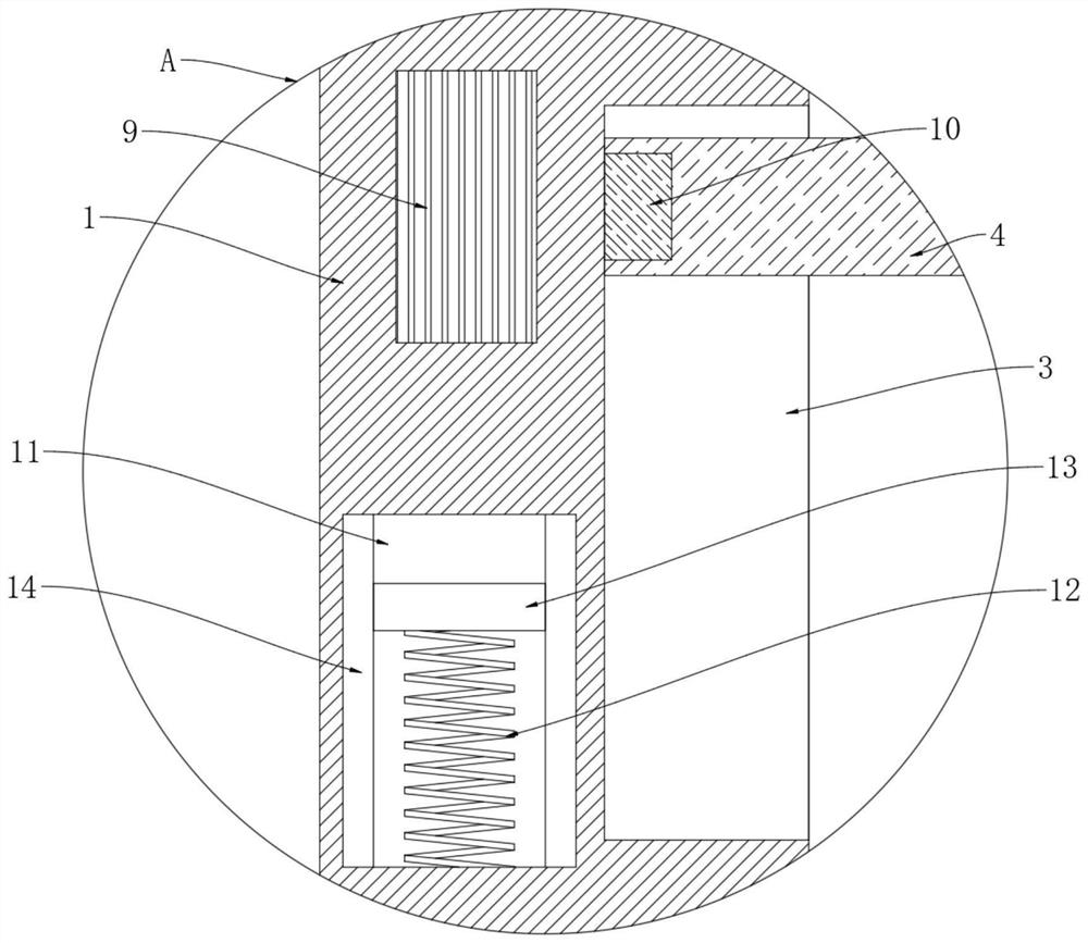 Composite-state type motor damping table base