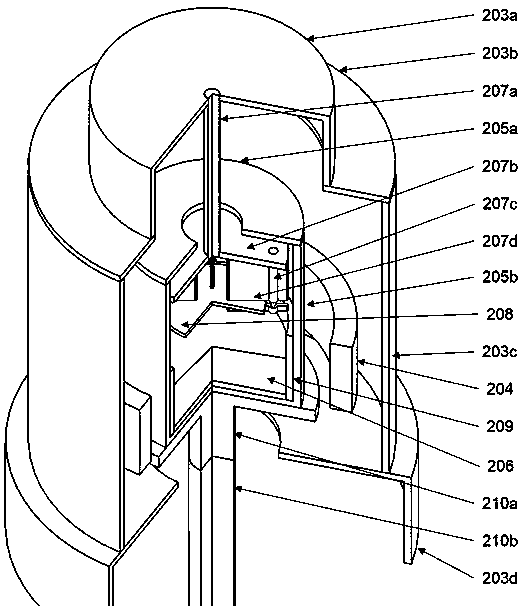 Growth device for sodium flux method gallium nitride single crystal