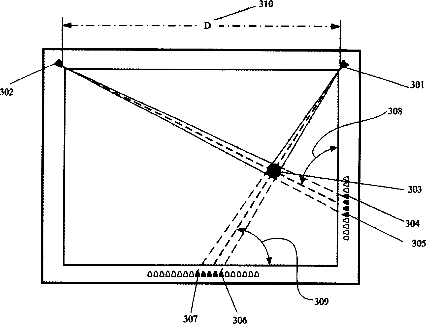 Infrared touch device