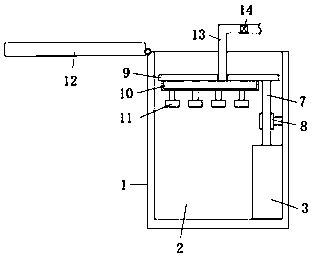 Spraying washing device for semi-automatic pulsator washing machine