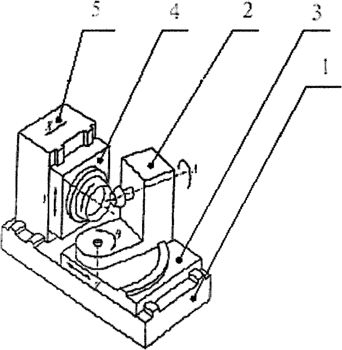 Numerical-control machine tool for processing spiral bevel gear