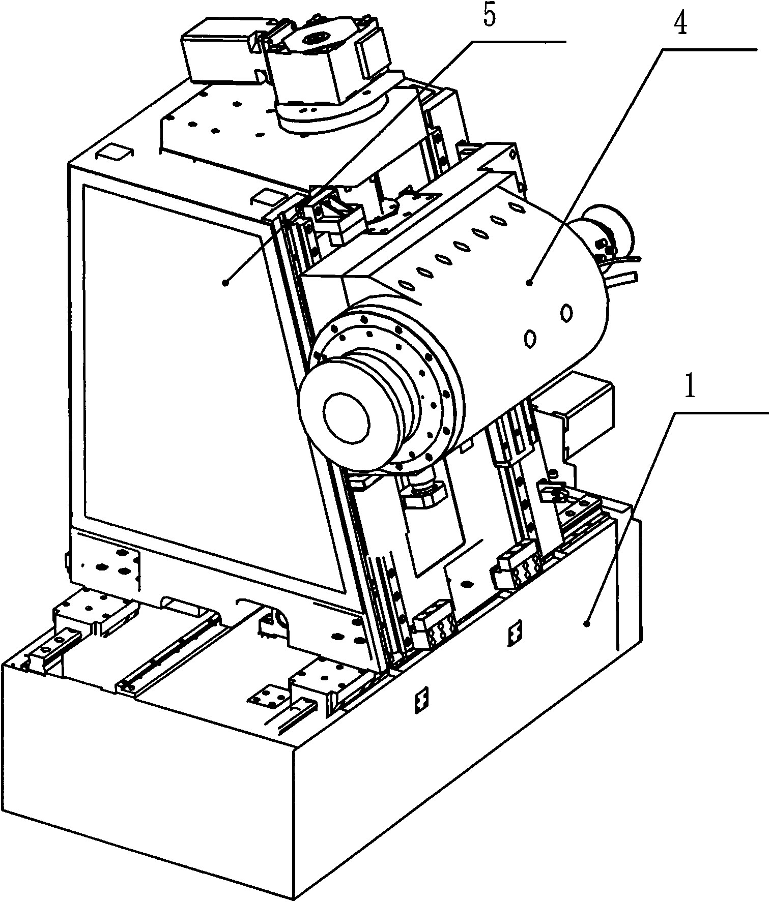 Numerical-control machine tool for processing spiral bevel gear