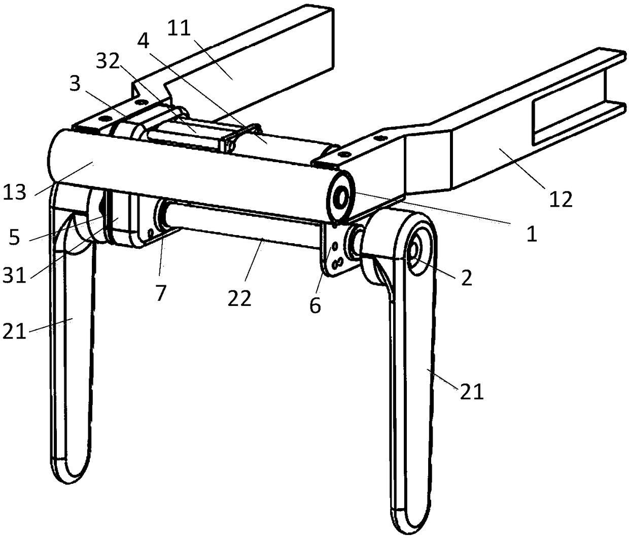 Automatic double-support of two-wheel electromobile