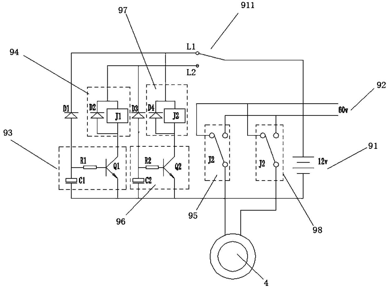 Automatic double-support of two-wheel electromobile