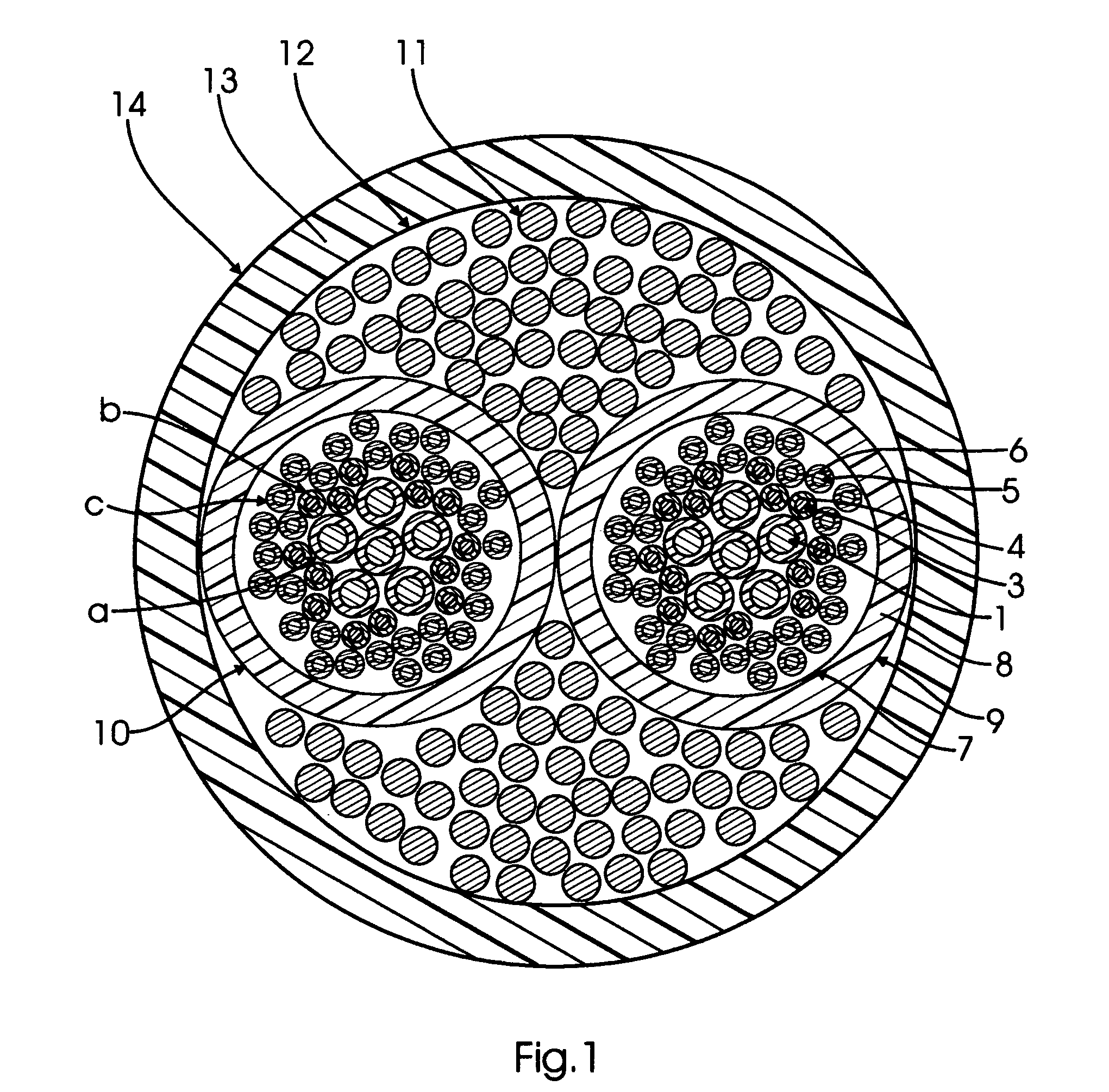 Structure of audio signal cable