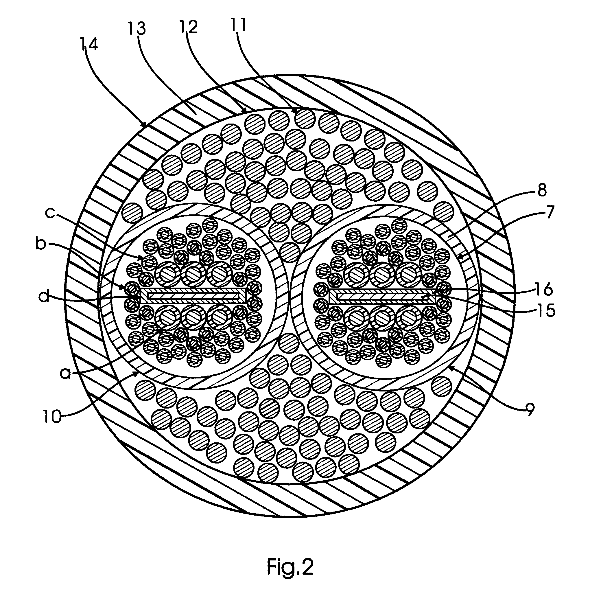 Structure of audio signal cable