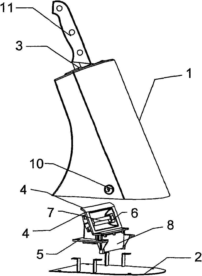 Cutter saddle with sterilization structure