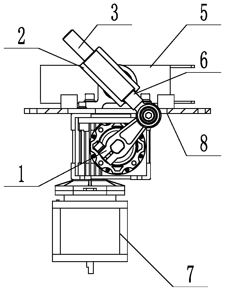 Barrier gate machine core device with efficient transmission and high adjustability