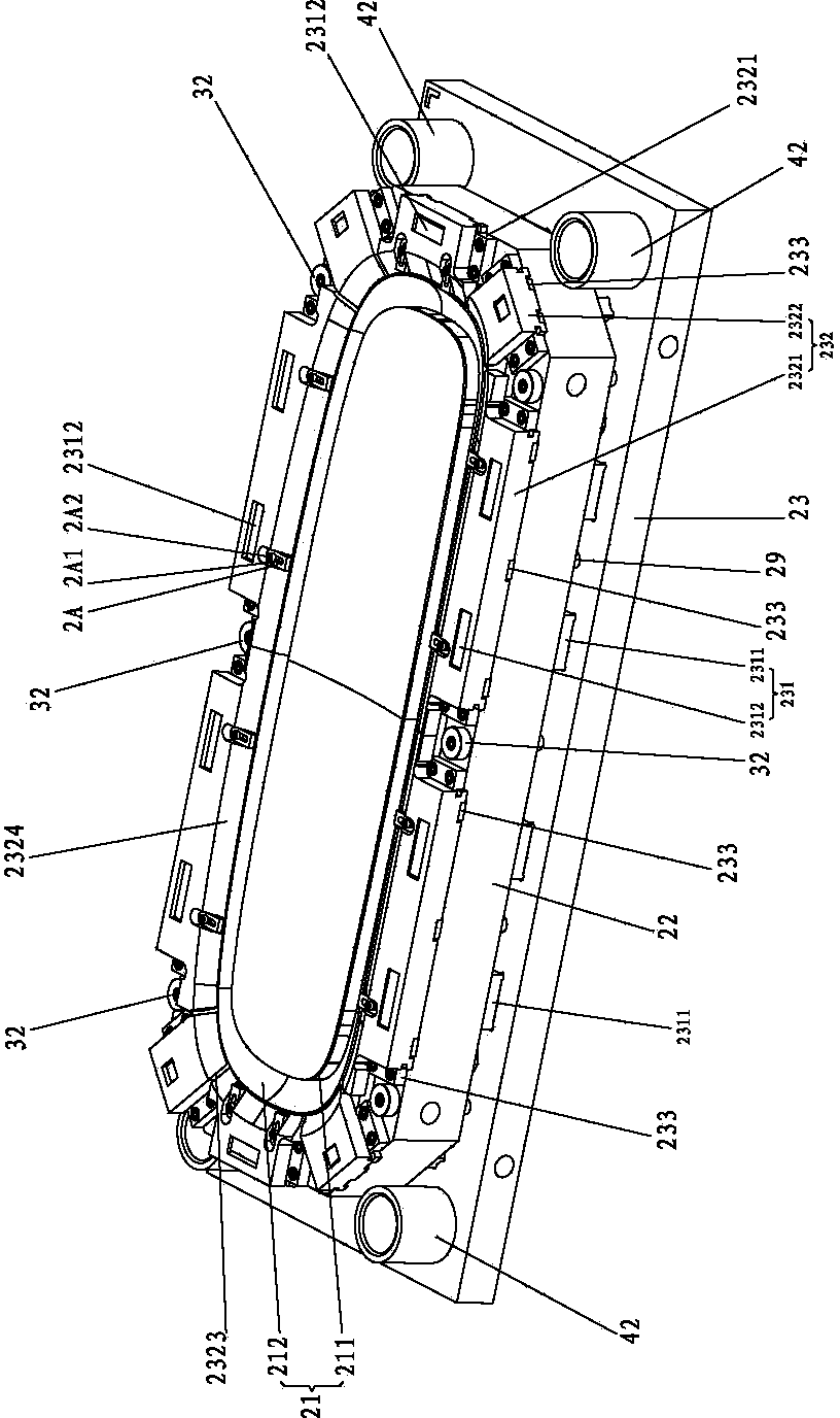 Stamping die of shell