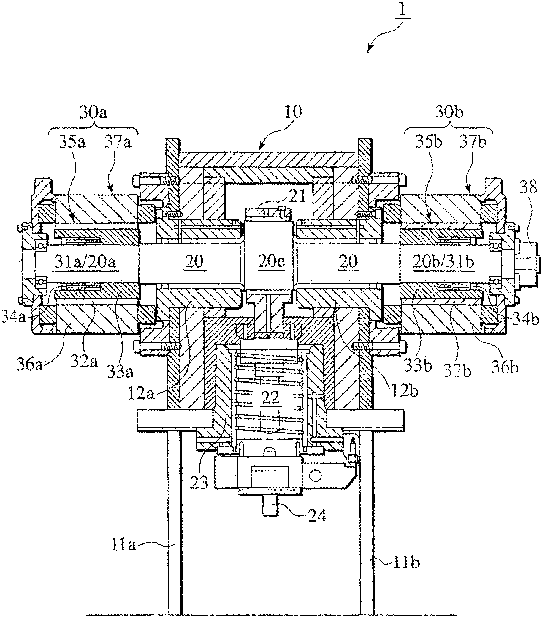 Press machine with a servo-drive system and a continuous process system