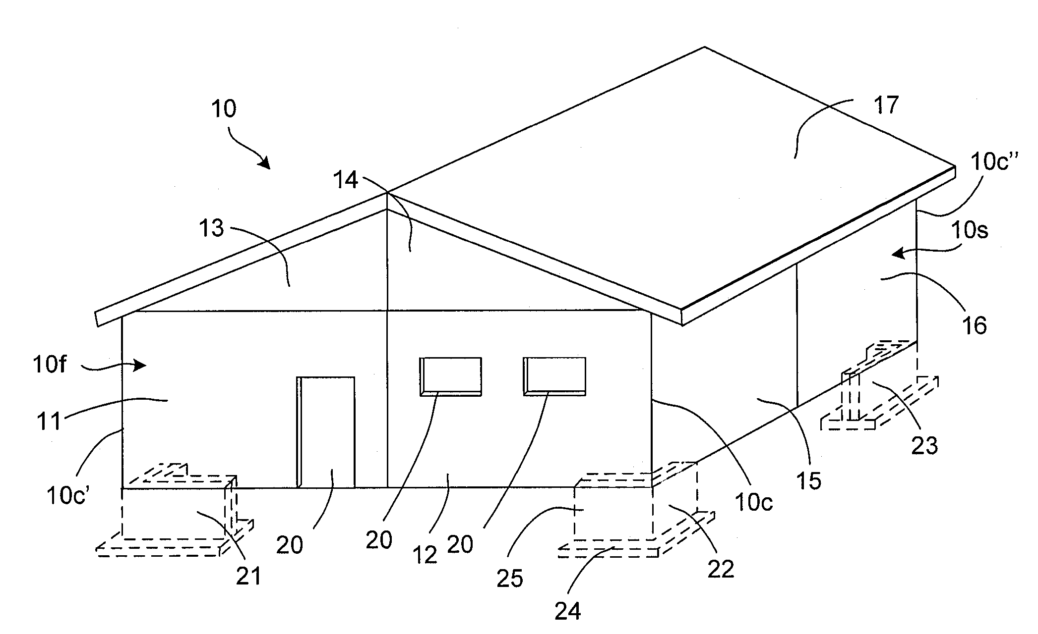 Sandwich panel ground anchor and ground preparation for sandwich panel structures