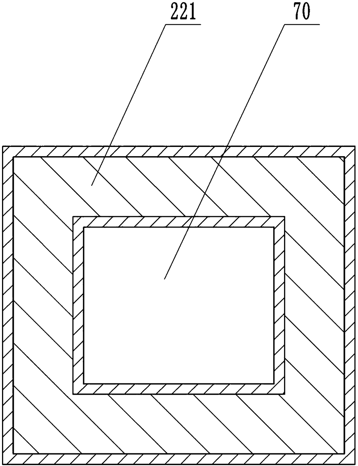 Stamping device with polishing function