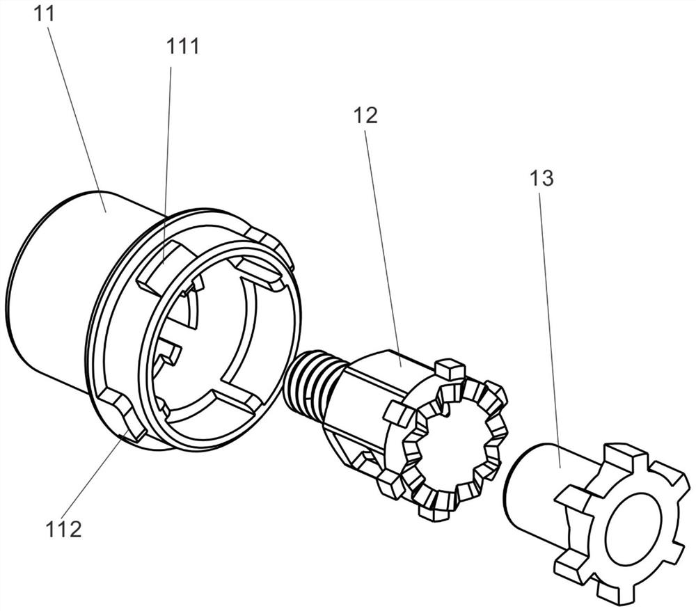 Pressing valve and water discharging faucet