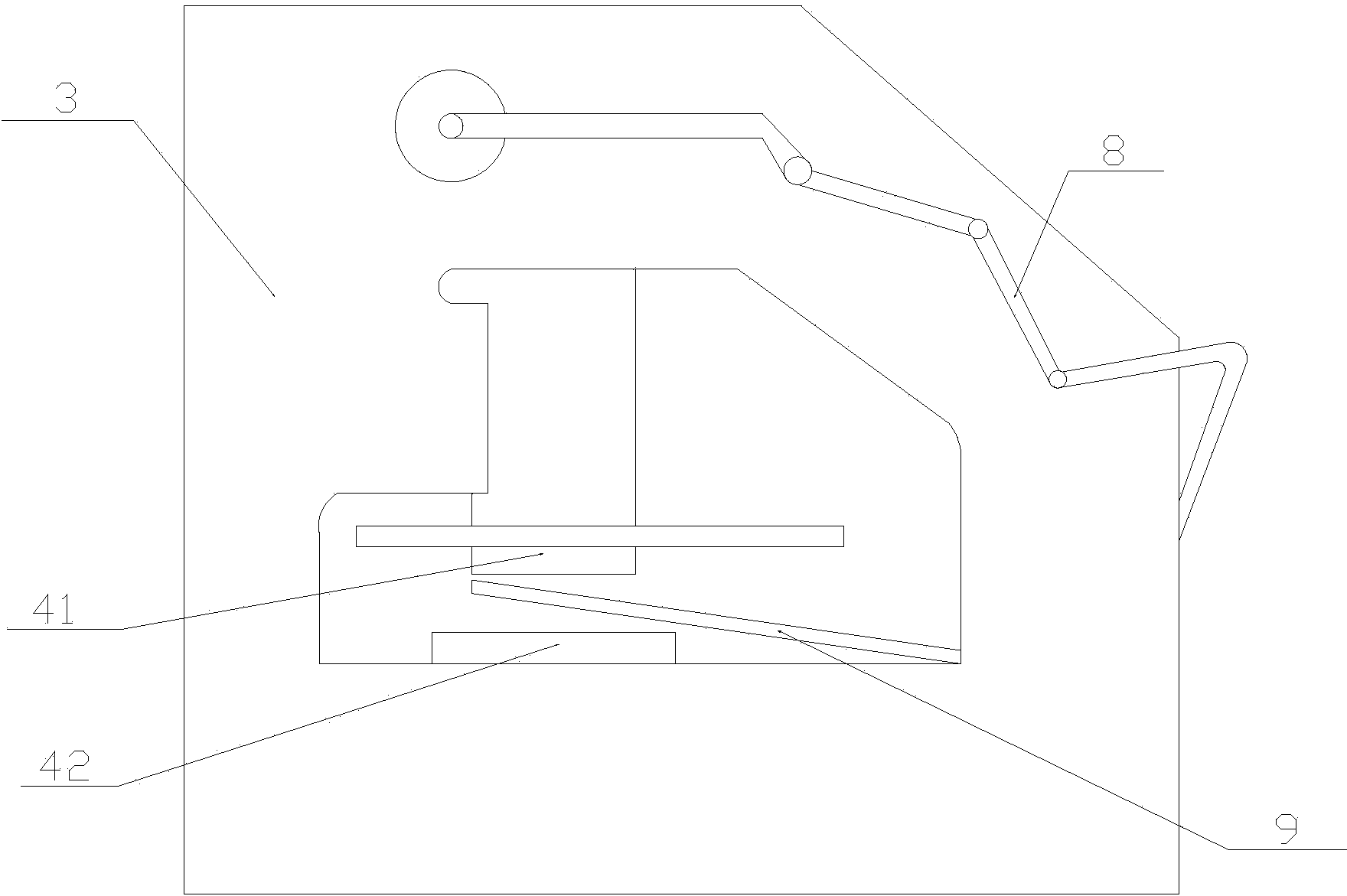 Automatic efficient motor stamped steel device and punching technology thereof