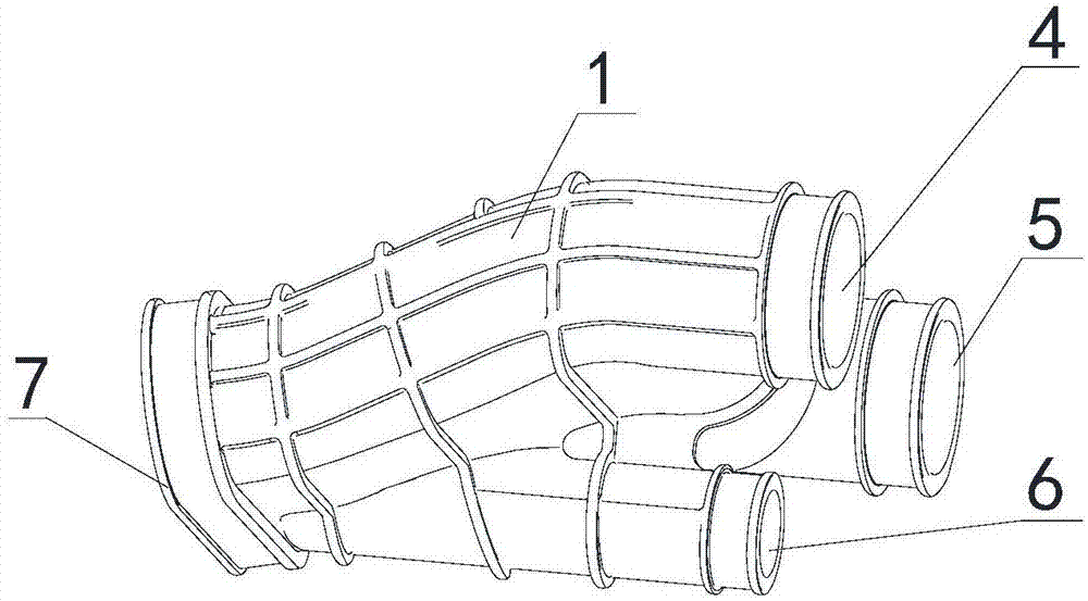 Air intake joint structure of double-cylinder engine