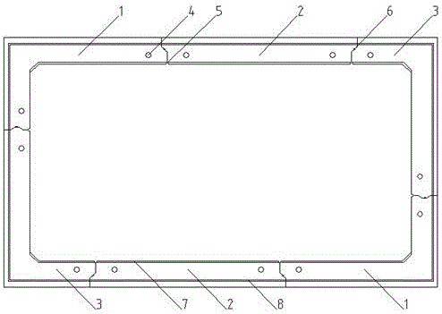 Rectangular concrete comprehensive pipe gallery prefabricated pipe sections and machining method