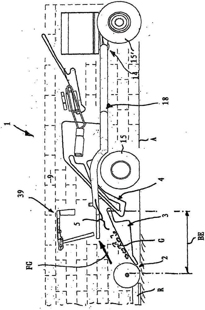 Machine for harvesting root crop