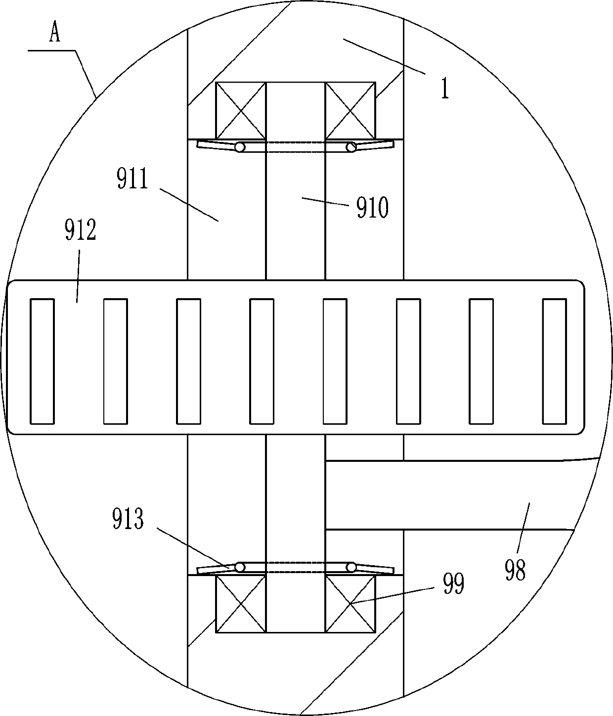 Cloth wear resistance test machine