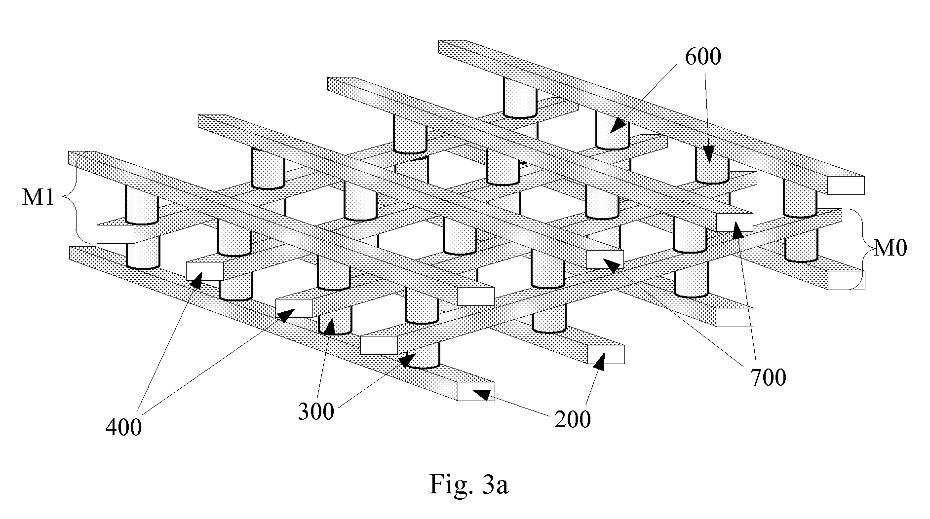 Large array of upward pointing p-i-n diodes having large and uniform current