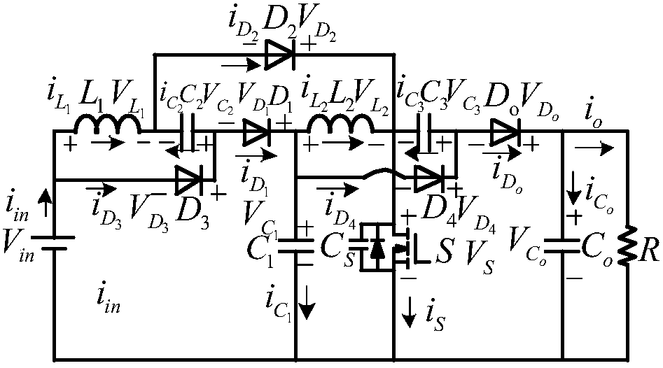 Double bootstrapped cascaded DCDC converter