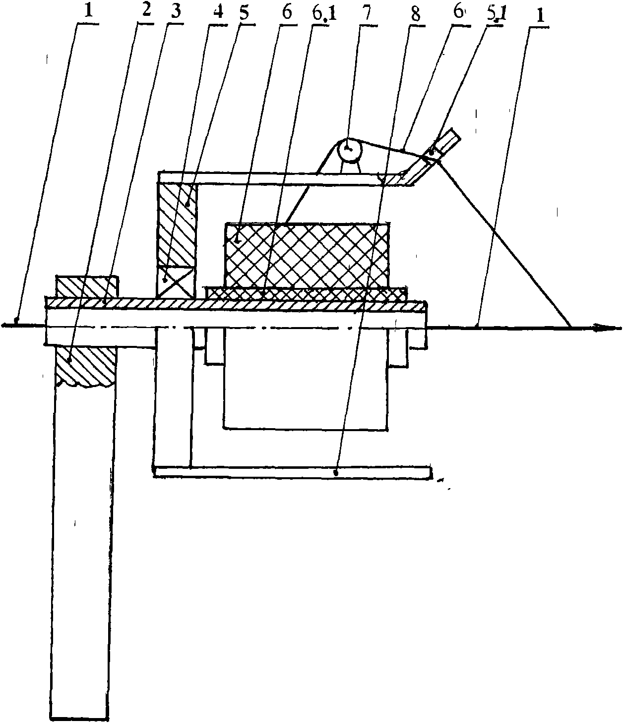 Method and device for wrapping reinforcement yarn around long optical fiber cable