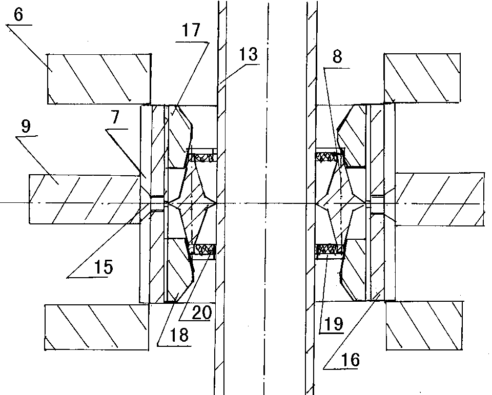 Circular shear device for coiled tubing four-flashboard blowout preventer