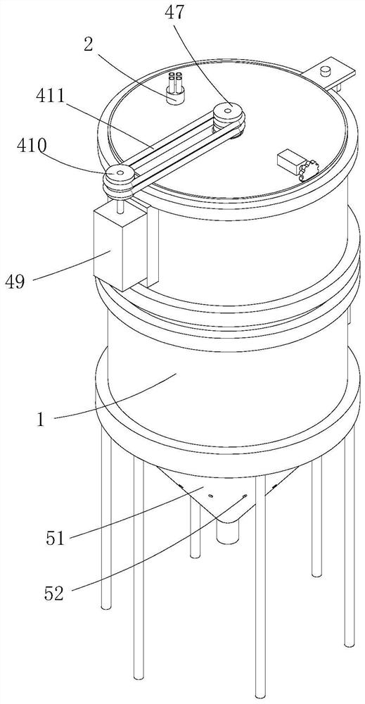 Stirring device for injection molding machine